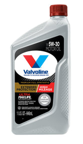 Valvoline Extended Protection High Mileage with Ultra MaxLife Technology 5W-30 Full Synthetic Motor Oil 1 QT